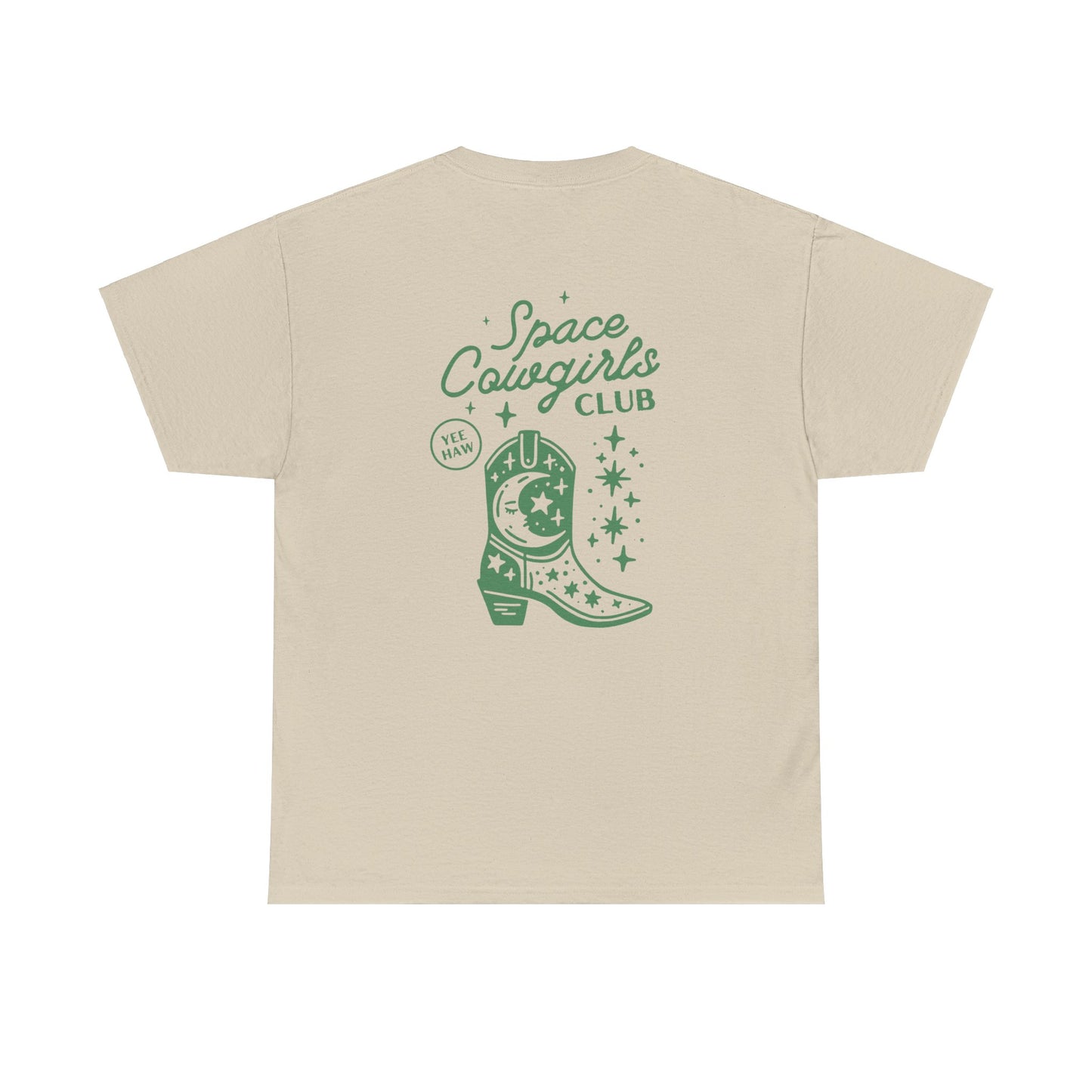 Space Cowgirls Club Tee Hippie Green